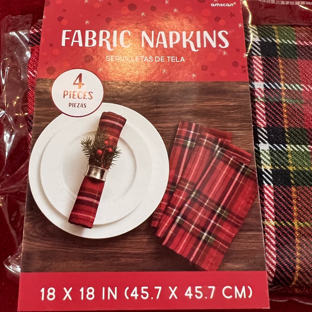 Holiday Cloth Napkins 4 pack